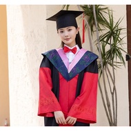 Toga Bachelor's Degree Graduation Gown with Hood Cap and Tassel