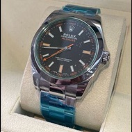 已交流（可預訂）Rolex 116400GV 停產綠玻璃閃電針