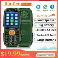 Rungee X9 Phone Large volume, dual flashlights, large batteries 13800mAh, elderly phones, long standby student phones