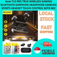 Awei T13 PRO TRUE WIRELESS GAMING BLUETOOTH EARPHONE EARBUDS SPORTS HEADSET TOUCH CONTROL TWS