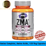NOW Sports Nutrition ZMA (สังกะสี แมกนีเซียม และวิตามินบี 6) การดูดซึมที่เพิ่มขึ้น การฟื้นฟูสมรรถภาพ