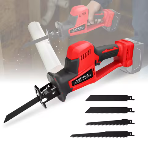Cordless Reciprocating Saw Brushless 0-3100SPM Variable Speed Handheld Electric Saw Wood Metal Cutti