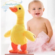 MALCOLM Walking Plush Duck, Multifunctional 138 Music Talking Duck Toy, Cute Educational Soft Plush 