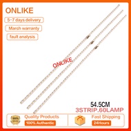 3ชิ้น LED แถบแสงไฟซัมซุง UA75RU7100 UN75NU6950แถบแสง STS750A26-3030F BN96-46078A หลอดไฟ