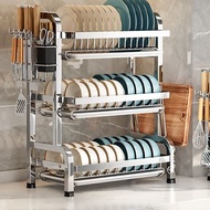 CJY Dish Rack Stainless Steel Kitchen Dish Rack Kitchen Organizer Storage Dish Rack Stainless Steel 