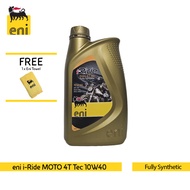 Eni i-Ride MOTO 4T Tec 10W40 Fully Synthetic Motorcycle Engine Oil (1L)