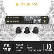 Nespresso 10 Coffee Capsules Java Decaf