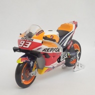 Diecast Motor Marc Marquez MotoGP 2019 Honda Repsol Maisto skala 1:18