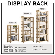 Display Cabinet Bookshelf Book Rack Multipurpose Cabinet Solid Wood Rack Open shelf