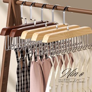 Solid Wood Hanger 8 Hooks Multi-Hook Underwear Sling Can Hook Storage