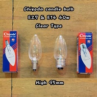 chiyoda candle bulb E27 & E14 40w Clear bulb (Dimmeble) (Warmwhite) E14 led bulb E27 led bulb
