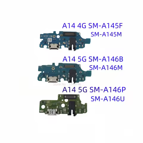 1pcs USB Charging Port Base Connector For Samsung Galaxy A14 4G SM-A145F SM-A145M A14 5G SM-A146B SM