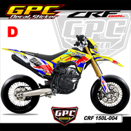 Variasi custom Decal CRF 150 L Redbull Sticker Fullbody-Dekal stiker CRF 150 L Custom Desain- GPC-00