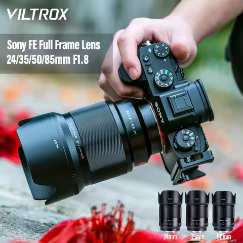 VILTROX 24mm 35mm 50mm 85mm F1.8 for Sony E Camera Lens AF Full Frame Prime Large Aperture Portrait 