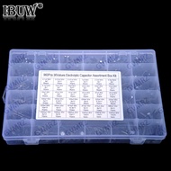 36Value 960PCS 0.1uf-2200uf-1000uf 25V 35V Aluminum Electrolytic Capacitor Assorment box kit