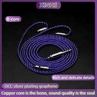 XINHS 09 Dây thay thế tai nghe HIFI bốn lõi với QDC/TFZ/0.78 2PIN/MMCX/IE900/N5005 cho CIEM MK4 Moon