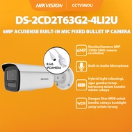 Hikvision DS-2CD2T63G2-4LI2U 6MP ACUSENSE SMART HYBRID LIGHT BUILT-IN MIC MICROSD UPTO 512GB BULLIN 