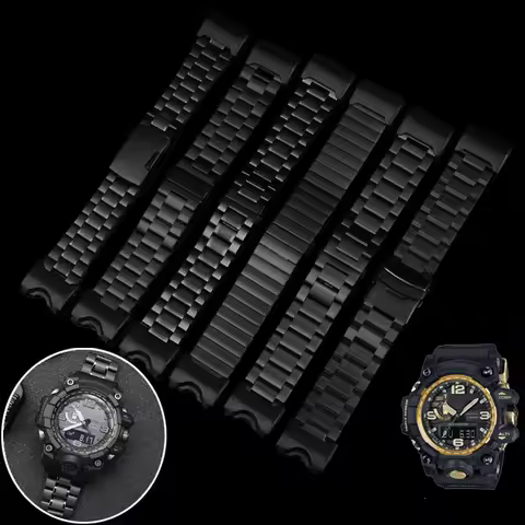 For Casio G-SHOCK GWG-1000-1A/A3/1A1 GB/GG Black Stainless steel WatchBand Men Sport Waterproof Wris