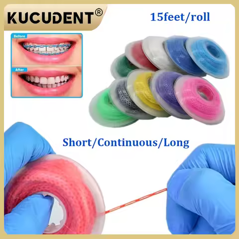 15 Feet Dental Orthodontic Power Chain - Ultra Elastic Rubber Band Long/Short/Continuous 4.5m for Te