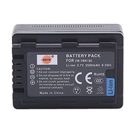DSTE Replacement for VW-VBK180 Li-ion Battery Compatible Panasonic SDR-H100 H101 HC-V500 V700 HDC-HS