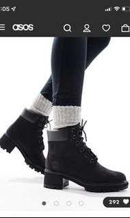 全新 有盒 - timberland Women's Kinsley 6-Inch Waterproof Boot 黑靴高跟