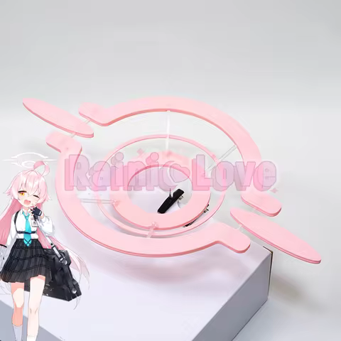 Game Blue Archive Takanashi Hoshino Cosplay Prop Hoshino Cosplay Halo Pink Halo For Hallowmas Party