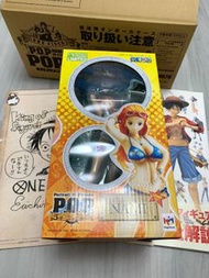 絕版 日版 P.O.P sailing again Nami 娜美 Megahouse 限定 連POP書 尾田榮一郎 漫畫家 簽名畫 原箱 One Piece 海賊王 figure