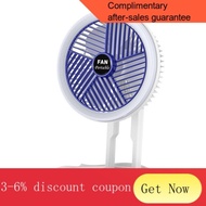 YQ8 5 in 1 Portable Folding Fan Led Night Light Type-C Usb Rechargeable Telescopic Table Lamp Desk 4 Speed Variable Fans