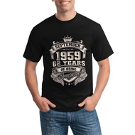 Diy Shop Born In September 1959 62 Years Of Being Awesome Mens Good Printed Tees