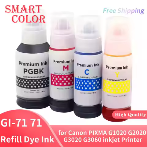 GI71 GI-71 Compatible Refill Dye Ink for Canon PIXMA G1020 G1730 G2020 G2021 G2060 G2730 G2770 G3020