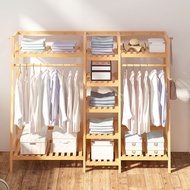 Coat Rack Floor VerticalStorage Rack Hanger Pole BedroomSimple Storage Cabinet Multi-Functional Comb