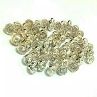 Kancing Baju Jamur Motif - Kancing Emas Permata import 100 pcs Diameter 10 mm