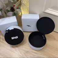 Blue Round Cake Storage Box Black Blue Color Matching Cosmetic Box Gift Box