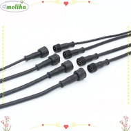 MOLIHA Male to Female Led Connector, IP67 Black Cable 2Pin 3Pin 4Pin Jack, LED Light Connector 20CM 
