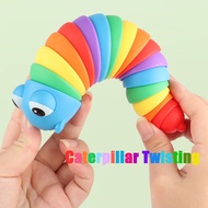 Rainbow Caterpillar New children's decompression artifact slug Rainbow Caterpillar Vent can swing sl