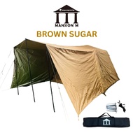 PAYUNG.CAMP Mansion M Auto Tent Quick Set Up 4-6 Person Extended Awning Khemah Village Cabin Waterpr