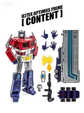 In Stock Newage NA Transformed Toys G1 Optimus Prime H27EX Thin Coated Version with Cart Action Figu