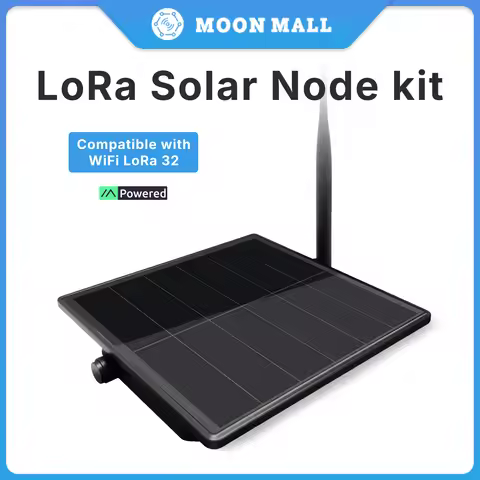 Solar Powered Meshtastic Node - Heltec V4 ESP32-S3 LoRa Repeater Kit IP67 Waterproof 5W Panel 28dBm 