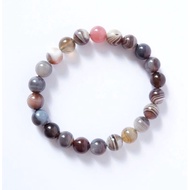 botswana brown agate crystal bracelet