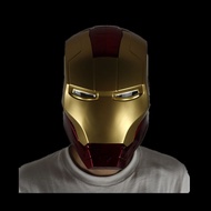 1:1 The Avengers Iron Man Helmet Arm Glove Cosplay props Light Led Ironman Mask Pvc Action Figure To