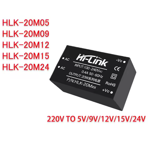 1/PCS New HLK-20M05 20M05 HLK-20M09 20M09 HLK-20M12 20M12 HLK-20M15 20M15 HLK-20M24 20M24 AC-DC Isol