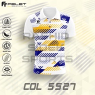 FELET Collar 5527 B Unisex Jersey Badminton Shirt 100% Original By Fleet