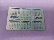 2002年SEIKO &amp; ALBA錶月曆卡