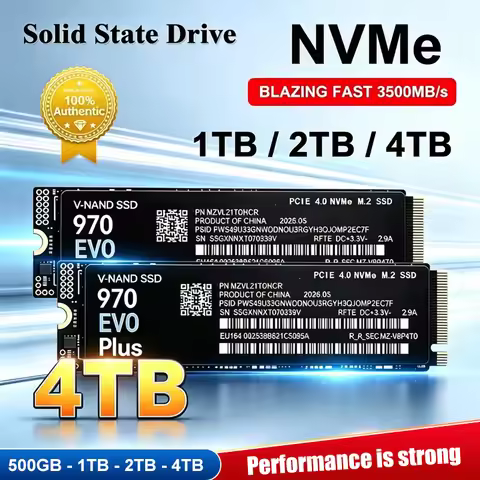 M.2 NVMe SSD 970 EVO Plus PCIe Gen4.0 X4 TLC 3D NAND 1TB 4TB 2280 Internal Solid State Drive for PC 
