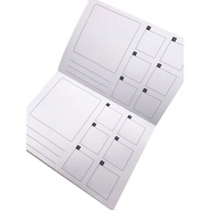 ZENTANGLE ART PATTERN STEP-OUTS BOOK WHITE 禅绕画图样步骤本 白色内页