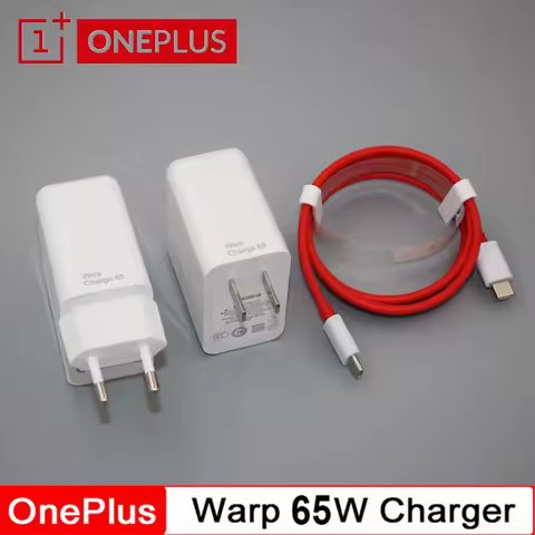 65W Charger For Oneplus Fast Warp Charging EU/US Adapter Type C To Type C Cable For One Plus 9 Pro 9