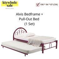 KTY ALVIS Metal Single Bed Frame / Pull Out Bed Frame / Full Set Bed Frame [No Mattress]