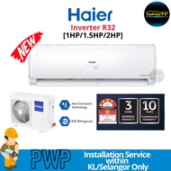 Haier Inverter 1HP, 1.5HP & 2HP R32 Inverter Air Conditioner 1.0HP Aircond