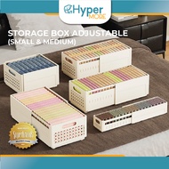 HYPERMORE Storage Box Adjustable 28-48cm Expandable Retractable Cabinet Rack Organizer