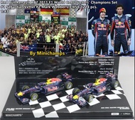 Minichamps Red Bull Renault RB7 2011 F1 World Constructors' Champions Set #1 Sebastian Vettel #2 Mar